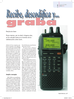 Icom IC-R20 - Radio Noticias