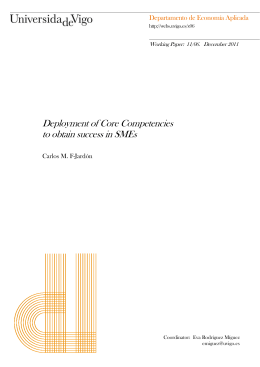 Deployment of Core Competencies to obtain success in SMEs