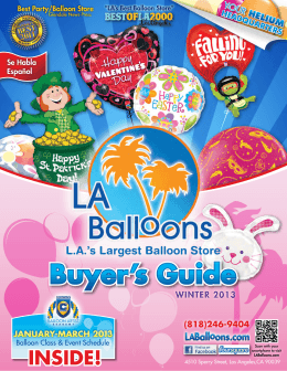 Buyer`s Guide - LABalloons.com