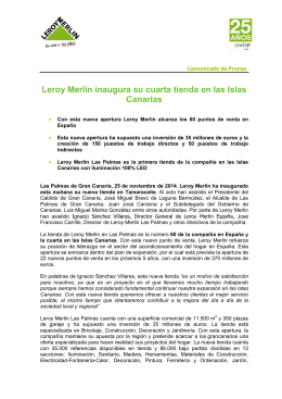 NP Apertura Leroy Merlin Las Palmas