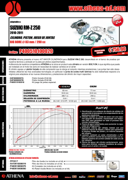 cylinder kit big bore suzuki rm-z 250 2010-2011