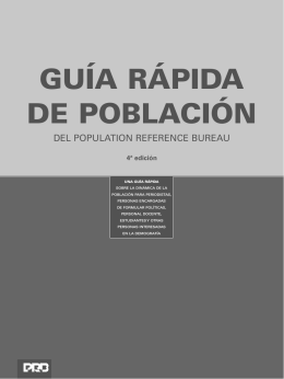 Guía Rápida de Población del Population Reference Bureau 4ª