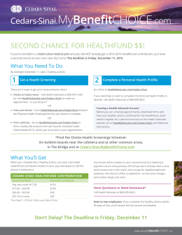 SECOND CHANCE FOR HEALTHFUND $$!