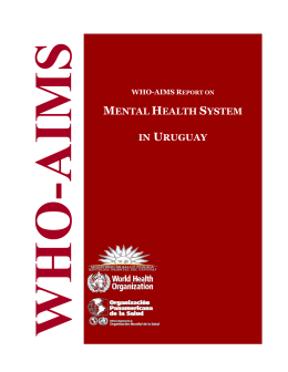 WHO-AIMS Report on Mental Health System in Uruguay