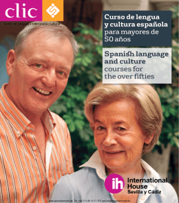 Spanish language and culture courses for the over fifties