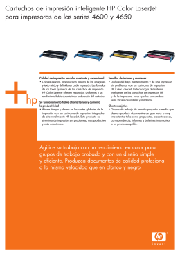 Cartuchos de impresión inteligente HP Color LaserJet para