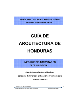 GUÍA DE ARQUITECTURA DE HONDURAS
