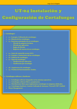 Instalacion y Configuracion de Cortafuegos
