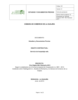 Estudios Previos - Cámara de Comercio de La Guajira