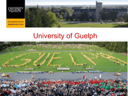 Ciencias Ambientales - University of Guelph