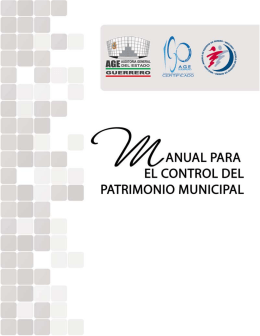 Manual para el Control del Patrimonio Municipal.