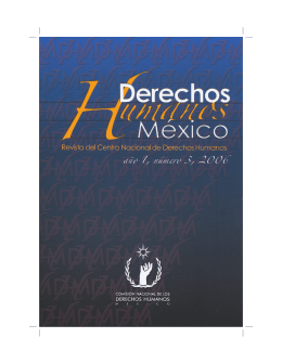 Derechos humanos México año 1, Num 3, 2006