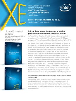info Intel Visual Fortran XE