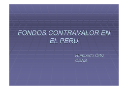 FONDOS CONTRAVALOR EN EL PERU