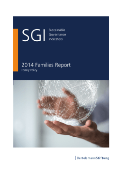 2014 Families Report | SGI Sustainable Governance Indicators