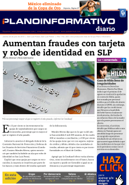 Aumentan fraudes con tarjeta y robo de