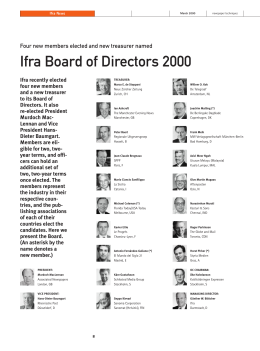 Ifra Board of Directors 2000 - WAN-IFRA