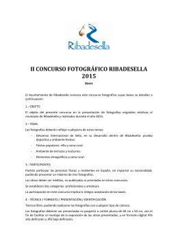 Bases concurso fotográfico Ribadesella 2015