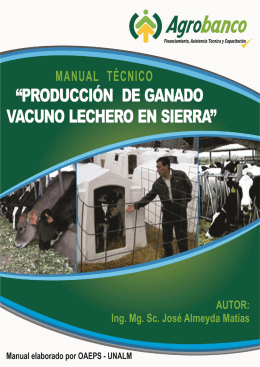 produccion de ganado vacuno lechero en sierra