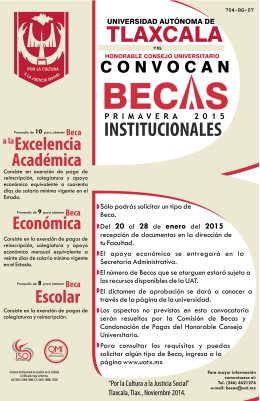 2015 - Universidad Autónoma de Tlaxcala