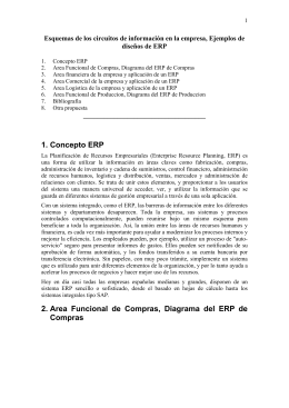 1. Concepto ERP 2. Area Funcional de Compras