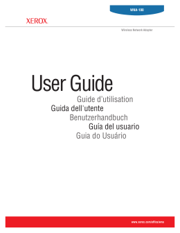 Guía del usuario del Adaptador de red inalámbrica Xerox
