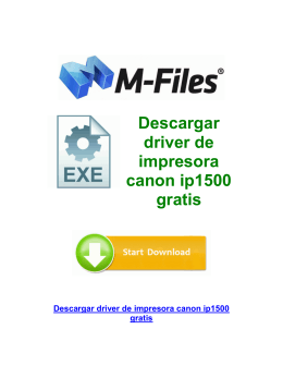 Descargar driver de impresora canon ip1500 gratis