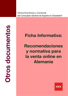 Ficha Informativa - Friends of Spain in Germany