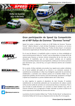 Post Rallye de Ourense
