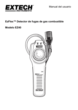 Manual del usuario EzFlex™ Detector de fugas de gas combustible