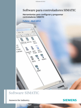 Software para controladores SIMATIC Herramientas para