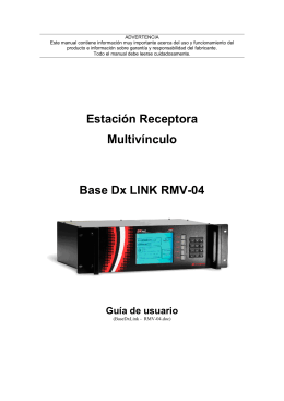 Estación Receptora Multivínculo Base Dx LINK RMV-04