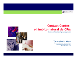 Contact Center: el ámbito natural de CRM