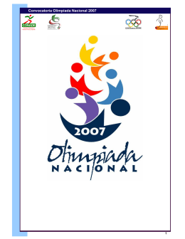 Olimpiada Nacional 2007