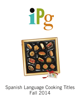 Fall 2014 Spanish Cooking Titles