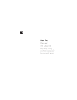 Manual del usuario del Mac Pro