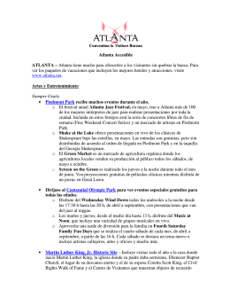 Atlanta Accesible ATLANTA – Atlanta tiene mucho para ofrecerles a