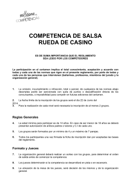 COMPETENCIA DE SALSA RUEDA DE CASINO