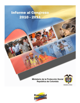 informe al congreso 2010-2011 - Ministerio de Salud y Protección