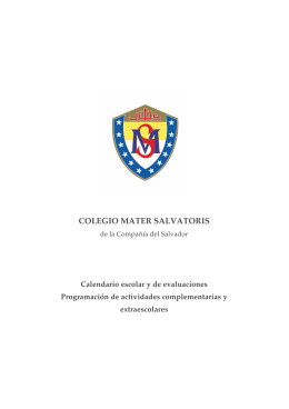 COLEGIO MATER SALVATORIS - Mater Salvatoris School Of Madrid