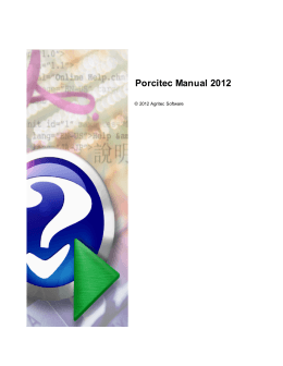 Porcitec Manual 2012