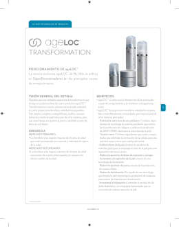 Página de Producto - ageLOC Transformation