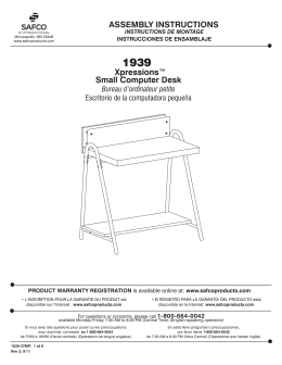 Small Computer Desk ASSEMBLY INSTRUCTIONS