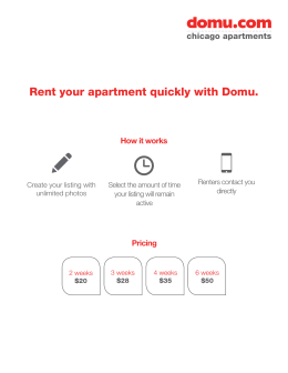 Rent your apartment quickly with Domu.