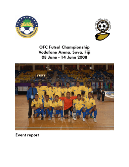 Event Report 2008 - Oceania Football Confederation