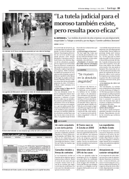 Aparición de EL DEFENSOR DEL MOROSO en El Correo Gallego