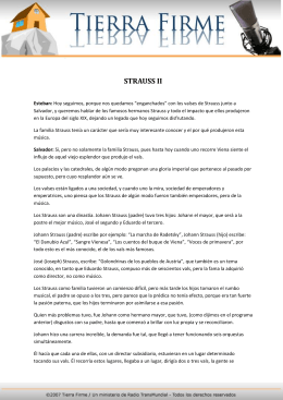 STRAUSS II - Tierra Firme