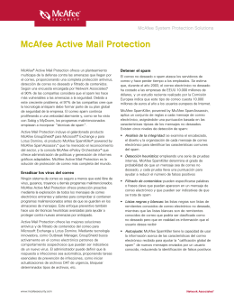 McAfee Active Mail Protection
