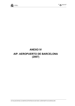 Anexo IV. AIP. Aeropuerto de Barcelona
