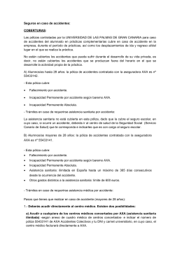 Protocolo de Seguro de Accidentes - Universidad de Las Palmas de